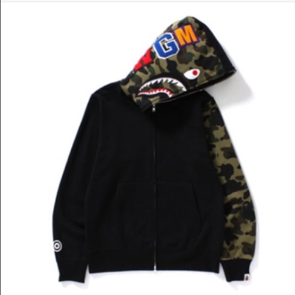 Bape hoodie camo sleeve Clearance